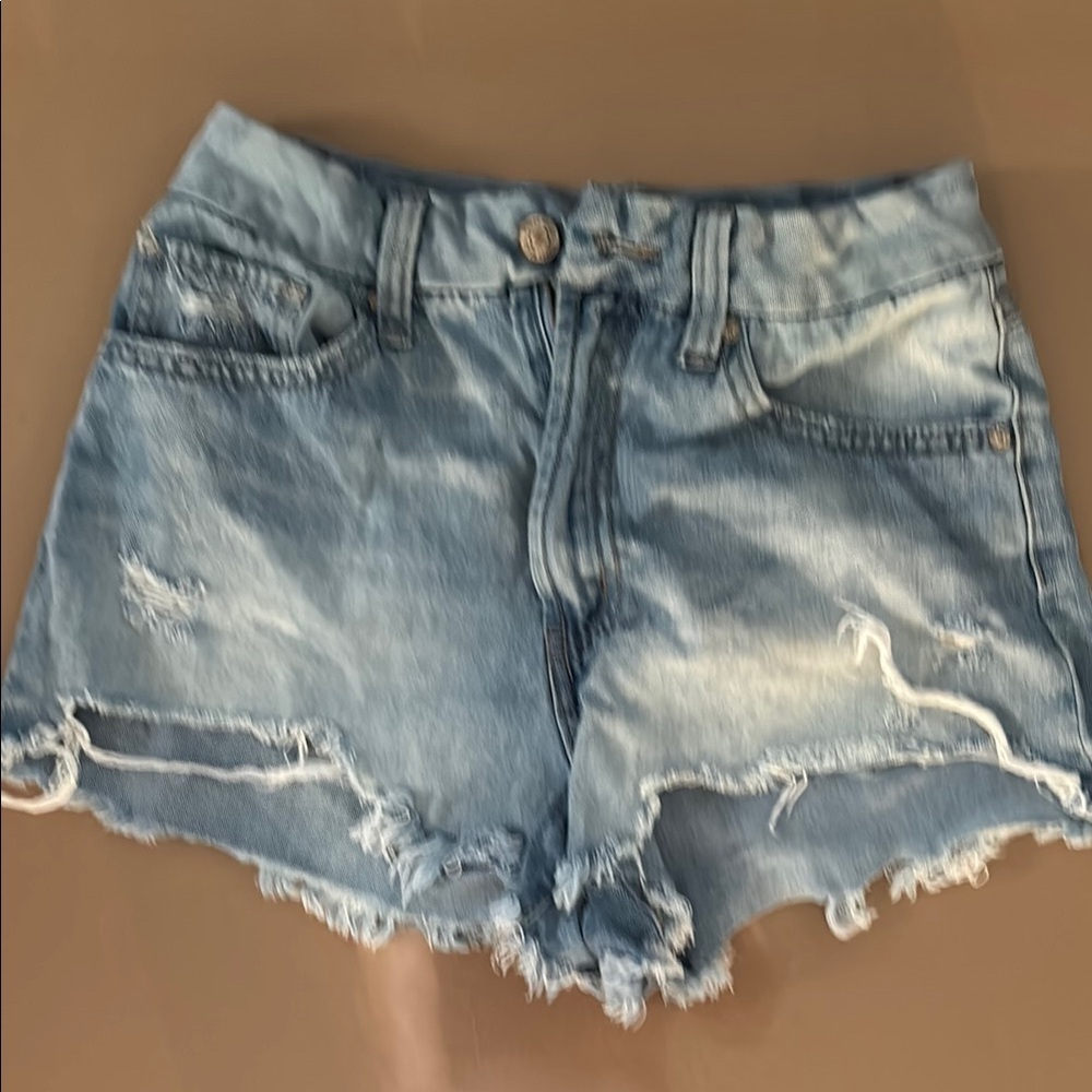 REWASH Distressed Women Jean Shorts 5/27